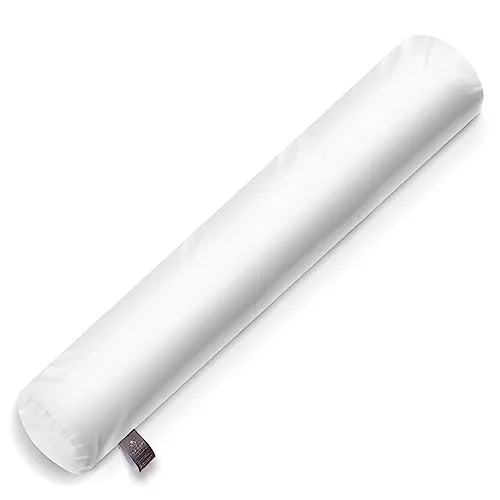 FH FAM' HOME HOME COSINESS Kissen 21 x 140 cm weiß, Orthopädisches Kissen atmungsaktiv, waschbar, dekorativ, recycelt Polyester-Hohlfasern, weiche Hotel-Qualität, französischer Stil