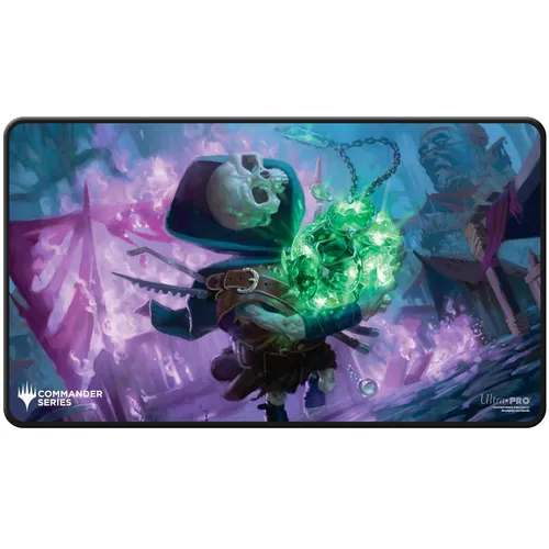 UP Com. Series - 4 - Three Color Shard Spielmatte Tinybones - Hochwertige Spielmatte für Magic: The Gathering, ideal für Turniere und Tabletop-Spiele, schützt Karten und sorgt für ein stilvolles Spielvergnügen.