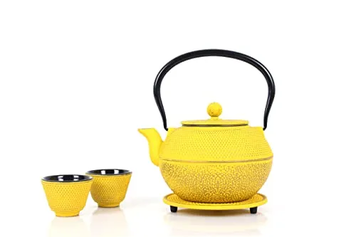 Echtwerk Teeservice aus Gusseisen - Vintage-Teekanne 1,1 L - Teekocher im stilvollen Vintage-Design, ideal für die Zubereitung von losem Tee. Dank Gusseisen bleibt der Tee authentisch und warm. Perfekt für jeden Haushalt oder als Geschenk!