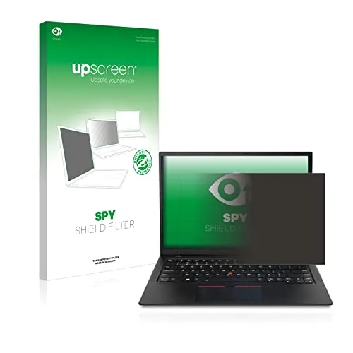 upscreen Blickschutzfilter für Lenovo ThinkPad X1 – Privatsphäre und Augenschutz - Displayschutz für tragbare Computer mit 60° Blickschutz, antibakterieller Oberfläche und Blaulichtfilter, der Ihre Augen schont und den Schlaf verbessert.