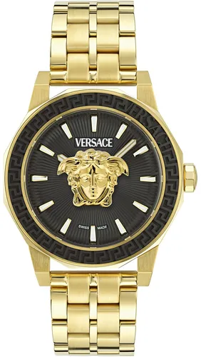 Versace VE9I00424 Medusa Deco Gent gold schwarz Edelstahl Herren Uhr NEU