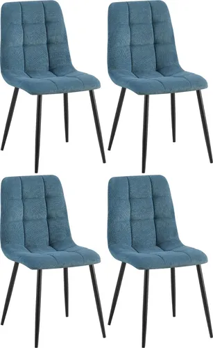 CLP 4er Set Esszimmerstuhl Tilde in blau von CLP