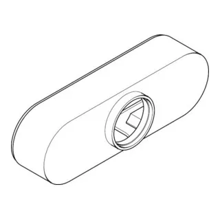 HG Wannen- u. Brausenmischer Aufputz Axor Abdeckhaube gelb - AXOR Ersatzteil für Wannen- und Brausenmischer, in auffälligem Gelb für individuelle Badgestaltung und einfache Montage.