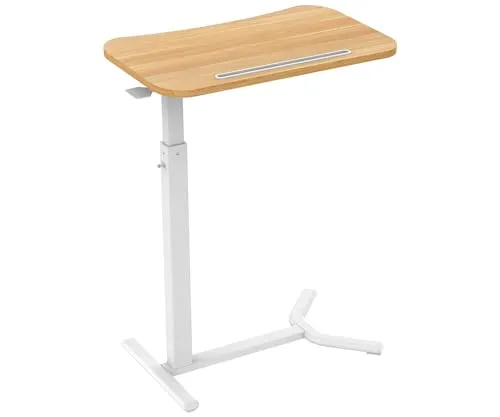 ESMART EAS-121WM Beistelltisch - Mobiler, stufenlos höhenverstellbarer Beistelltisch (66-106 cm) aus Ahorn, ideal für Couch, Bett oder Homeoffice - modernes Design für jeden Einrichtungsstil.
