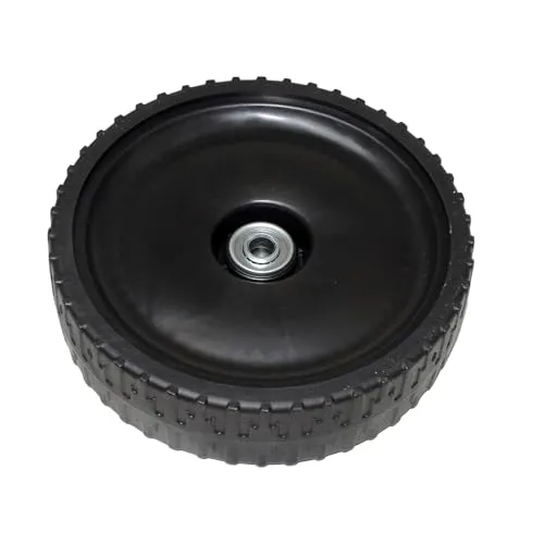 Scheppach Original Ersatzteil Rad Ø200mm mit Lager - Rasenmäherrad mit hoher Kompatibilität für zahlreiche Scheppach-Modelle. Einfache Installation und robuster Grip für optimalen Bodenkontakt und sauberen Schnitt.