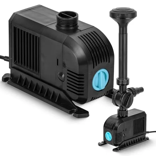 Teicher Teichpumpe FP-3000 [55 W, 3000l/h] - Filterpumpen für Gartenteiche, energieeffizient und flüsterleise; ideal für beeindruckende Wasserspiele und langlebige Nutzung im Außenbereich.