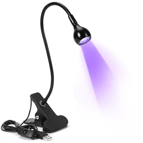Lerkely LED UV Nageltrockner, LED-Nagelampe UV-Nagellampe mit Sicherungsclip für Gelnägel Nail Maniküre Werkzeuge