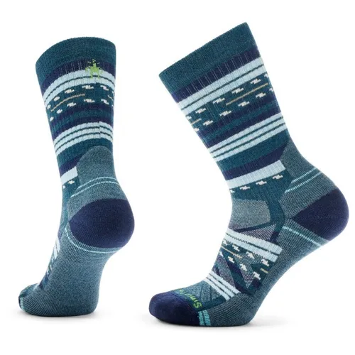 Smartwool - Women's Hike Light Cushion Margarita Crew Socks - Wandersocken Unisex M | EU 38-41 blau