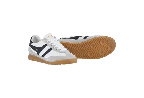 Gola Sneaker Tornado 2025 – Herren Sneaker in Weiß/Schwarz, Größe 44 (US 11) - Der Gola Tornado 2025 vereint Retro-Style mit modernem Komfort. Mit rutschfester Sohle und strapazierfähigem Obermaterial aus Nylon ist er ideal für jeden Tag.
