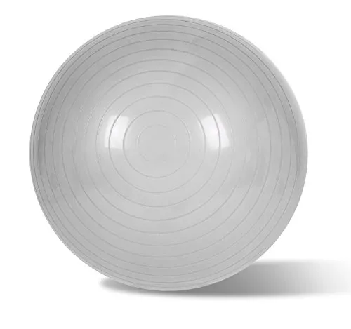 EmpireAthletics – Sitz- und Gymnastik-Ball mit Pumpe aus elastischem Gummi-Material mit 85 cm Ø – Sitzball Fitnessball in Silber