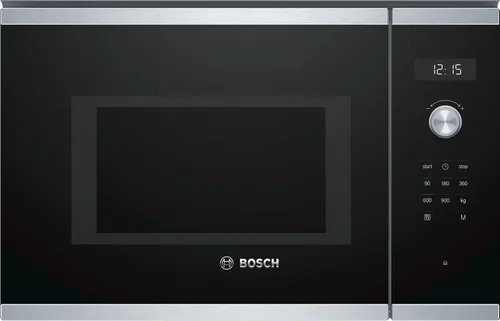 Bosch BFL554MS0 Einbau-Mikrowelle - Solo-Mikrowelle mit 25 l Volumen und AutoPilot 7 Technologie für müheloses Kochen. Elegantes Edelstahl-Design und LED-Display für einfache Bedienung.