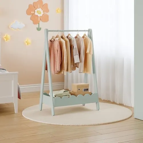 [en.casa] Kindergarderobe Vestnes in Mintgrün von en.casa