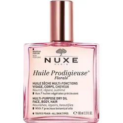 NUXE Huile Prodigieuse Florale - Multy Purpose Dry Gesichtsöl 100 ml - Ganzkörperpflege mit blumigem Duft, nährt Gesicht, Körper und Haare, ideal für trockene Haut.