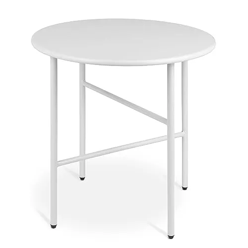 bomoe Beistelltisch Finn, rund, kratzfest, Ø 44 cm in weiß von bomoe