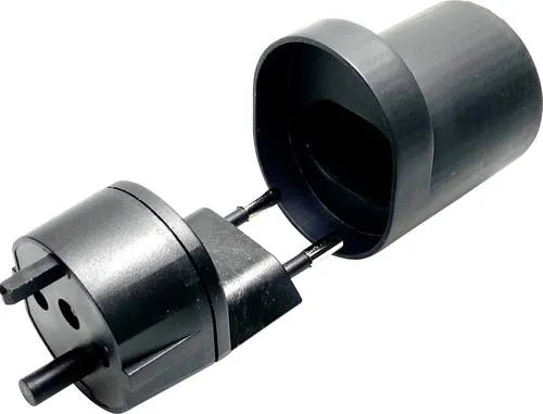 Martin Kaiser 182/1/sw Reiseadapter Fix-Adapter CH Typ 11/Konturen denzentraler Steckeransatz, IP 20, schwarz