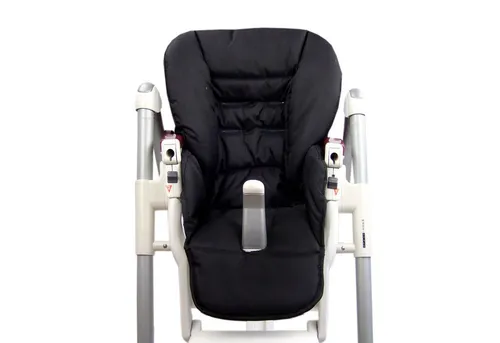 BAMBINIWELT Ersatzbezug Sitzkissen für Peg Perego Prima Pappa-Diner (schwarz)
