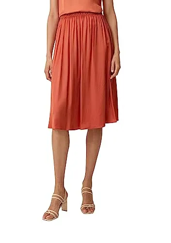 Rock lang mit seitlich geschlitztem Saum - Röcke für Damen, mittelhoher Elastikbund für optimalen Tragekomfort und modische Details, ideal für jeden Anlass.