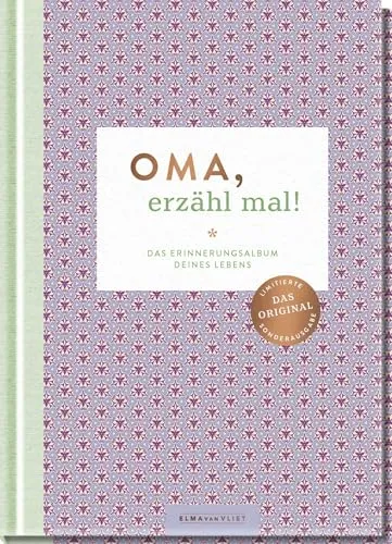 Oma, erzähl mal!: Das Erinnerungsalbum deines Lebens - Erinnerungsalbum für Großmütter, fördert den Austausch von Geschichten und Erinnerungen in stilvollem Skandi-Design.
