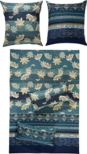 Erwin Müller Flanell Bettwäsche 240x220 mit orientalischen Blumen-Ornamenten - Erleben Sie die Erwin Müller Flanell Bettwäsche mit traumhaften Blumen-Ornamenten. Die kuschelige, atmungsaktive Qualität sorgt für Wohlfühlmomente. Praktischer Reißverschluss für einfaches Beziehen. 100% Baumwolle, auch in weiteren Größen erhältlich.