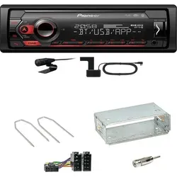 Pioneer MVH-S420DAB DAB+ Bluetooth Einbauset für Renault