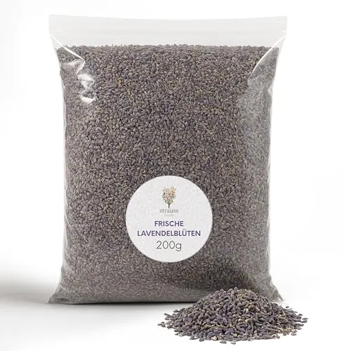 Lavendelblüten 200g – Getrockneter Lavendel zur Dekoration, für Duftbeutel, Kerzen, Bad & DIY | Ideal für Hochzeiten, Geburtstage, Mottenschutz & Einschlafhilfe