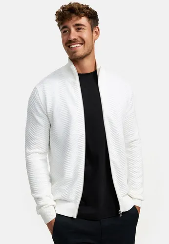KRONSTADT Herren KSCarlo Zip Strickjacke - Strickjacke für Herren im Regular Fit, mit Stehkragen und Reißverschluss, nachhaltig aus recycelten Materialien gefertigt, ideal für einen modischen Look.