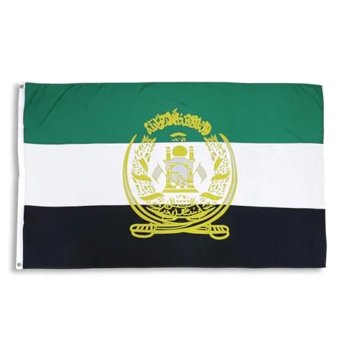 Sonia Originelli premium Fahne für jede Gelegenheit - hissfertig & wetterfest -Größe: ca. 90 x 150 cm, Farbe: Afgahanistan 1974