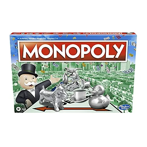 Monopoly C1009447 - Gesellschaftsspiel für Strategie-Fans - Hochwertiges Strategiespiel von HASBRO, ideal als Geschenk und fördert Spiel und Phantasie.