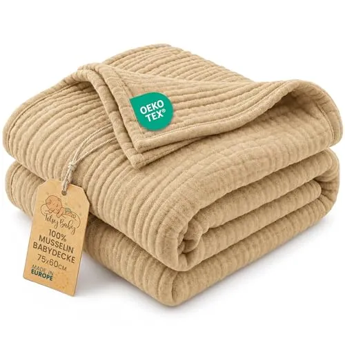 Totsy Musselin Babydecke 110x120 cm aus 100% Baumwolle