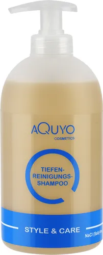Style & Care Tiefenreinigung Shampoo zur Haarpflege, entfernt Klebereste und Rückstände aus dem Haar (500ml) | Reinigungsshampoo und Pflegeshampoo ein Einem | ohne Silikone, Salze oder Parabene