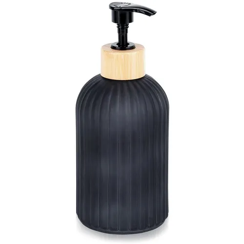 Distributeur de savon en verre noir 400 ml