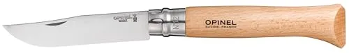 Opinel No 12 Taschenmesser Edelstahl Buchenholzgriff Virobloc 12C27 Sandvik