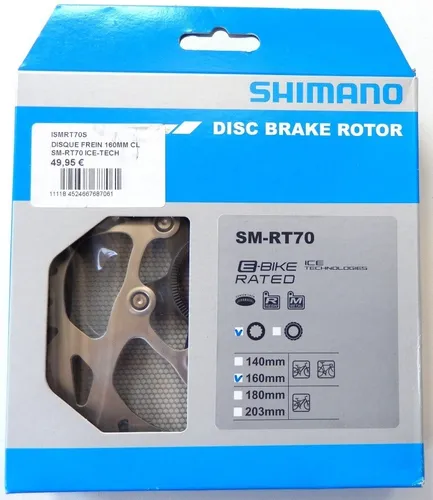 SCHEIBENBREMSE SHIMANO SM-RT70 E-BIKE RATED ICE TECH - DURCHMESSER 160 NEU