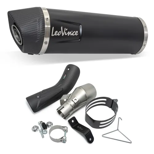 Endschalldämpfer LeoVince SLIP-ON SBK LV ONE EVO Black Edition Edelstahl schwarz