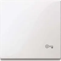 Wippe Schlüssel für Wechselschalter, Kreuzschalter und Taster, einteilig, glänzend weiß (glänzend), Retail