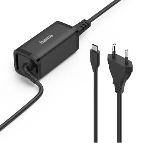 Hama Universelles USB-C-Laptop-Netzteil 45W - Notebook-Netzteile/-Ladegeräte, kompaktes GaN Design für effizientes Laden und maximale Portabilität