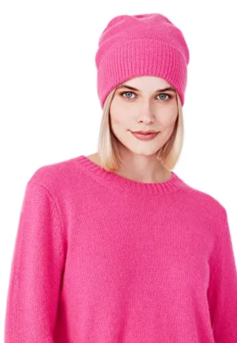 Style & Republic Kaschmir Sport Mütze-Beanie Damen aus 100% Cashmere - Strickmützen für Damen, aus 100% Kaschmir für unschlagbaren Tragekomfort und stilvolle Herbst- & Winter-Momente in lebendigen Farben.