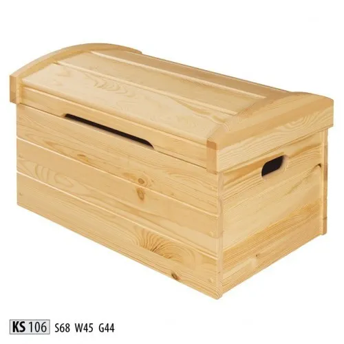 Vollholz Deko Box 68x44cm - Handgefertigte Echtholz Truhe - Stilvolle Aufbewahrungslösung aus hochwertigem Vollholz. Diese rechteckige Truhe bietet Platz für Ihre Schätze und passt perfekt ins Arbeitszimmer.