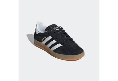 adidas Originals GAZELLE INDOOR Sneaker für Kinder schwarz 38 EU - Sportliche Sneaker für Kinder & Jugendliche in Core Black. Aus robustem Leder und Synthetik, ideal für den täglichen Einsatz. Bitte eine Größe größer bestellen!