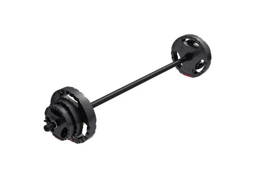 GORILLA SPORTS® Hantelset 20kg mit Langhantelstange 130cm in schwarz von Gorilla Sports