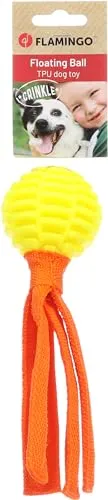Flamingo Spielzeug für Hunde Lipa Ball Gelb & Orange - 21x6,4x6,4cm - Schwimmfähig