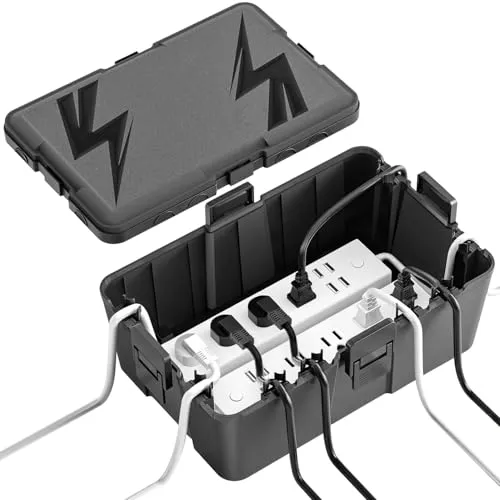 Kabelbox Wasserdicht,33.2x22.4x13.3 CM,Outdoor Kabel Safe Box,Kabelbox