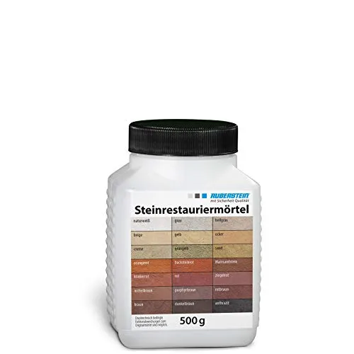 Ruberstein® Ruberstein Steinrestauriermörtel für Natur- und Kunststein 0,5 kg (mainsandstein)