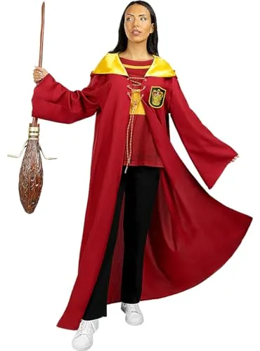 Funidelia | Gryffindor Quidditch Kostüm - Harry Potter für Herren & Damen Zauberer Kostüme für Erwachsene & Verkleidung für Partys, Karneval & Halloween - Größe M - Granatfarben