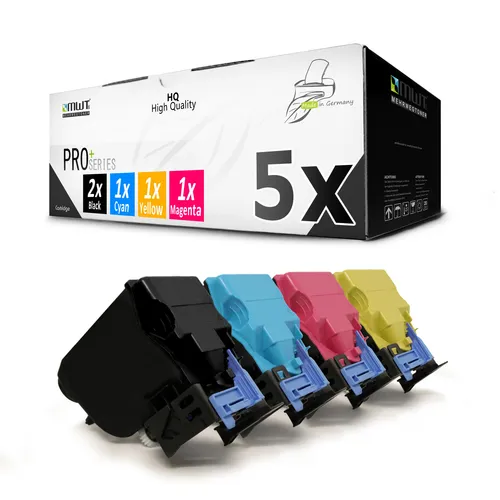 5x Druckerpatronen f�r Epson AL-C300DN AL-C300 AL-C300DTN AL-C300N CMYK