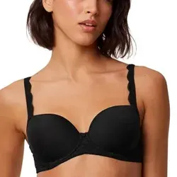 Triumph Damen Amourette WP Bra, SCHWARZ, 80F - Funktionsunterwäsche: Leichter und atmungsaktiver Spacer-BH mit Bügel, der perfekten Komfort und eine schmeichelnde Passform bietet, ideal für den Alltag.