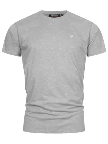 Indicode Herren Kloge T-Shirt mit Rundhals-Ausschnitt | Herrenshirt Sommershirt Grey, L