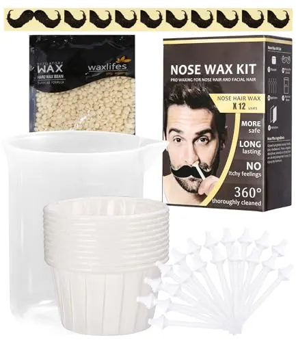 Nose Wax Kits Nasenwachs Set für Männer und Frauen,Nasenhaar Wachs Set