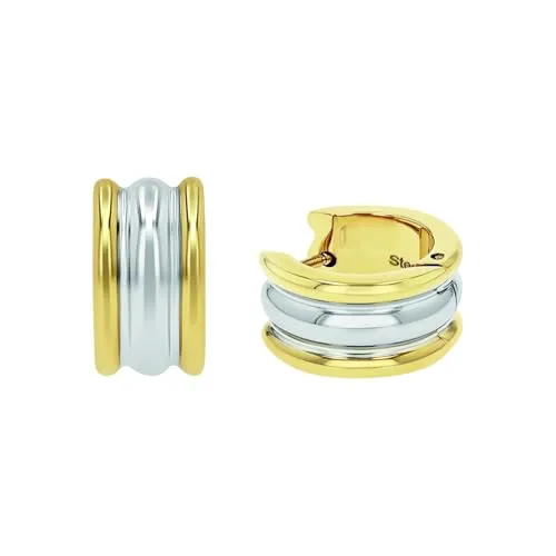 Amor Paar Creolen 2039984 - Elegante Creolen aus hochwertigem Edelstahl, ideal für Damen. Mit einem praktischen Scharnierverschluss und einer angenehmen Größe von 14 mm sind sie perfekt für den Daily Look.