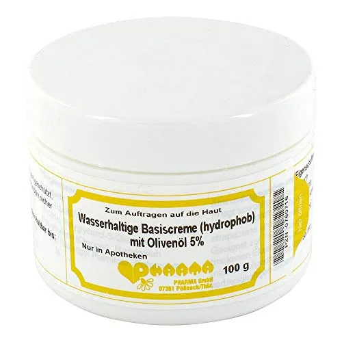 WASSERHALTIGE Basiscreme hydrophob m.5% Olivenöl 100 g